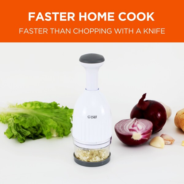 Commercial Chef Food Chopper, Manual Hand Chopper Dicer Easy to Clean, Press Chopper Mincer - CH1548