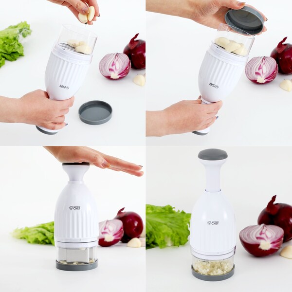 Commercial Chef Food Chopper, Manual Hand Chopper Dicer Easy to Clean, Press Chopper Mincer - CH1548