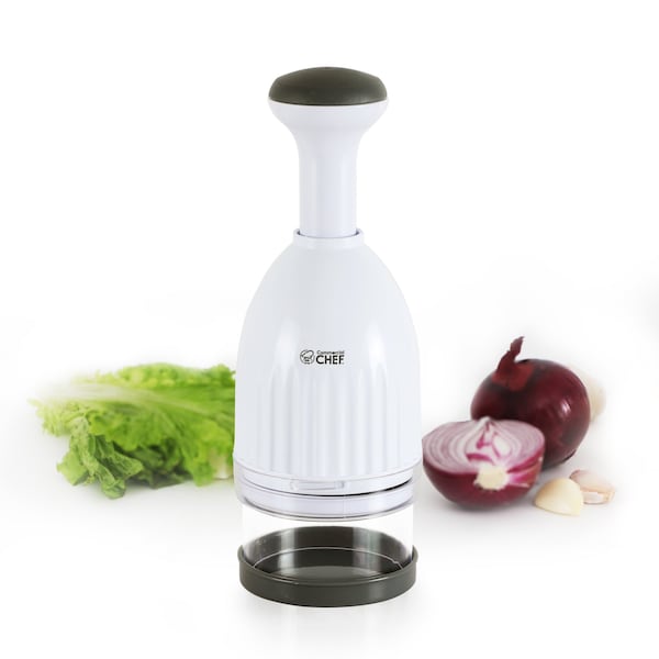 Commercial Chef Food Chopper, Manual Hand Chopper Dicer Easy to Clean, Press Chopper Mincer - CH1548
