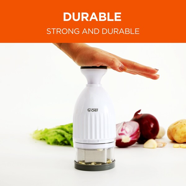 Commercial Chef Food Chopper, Manual Hand Chopper Dicer Easy to Clean, Press Chopper Mincer - CH1548