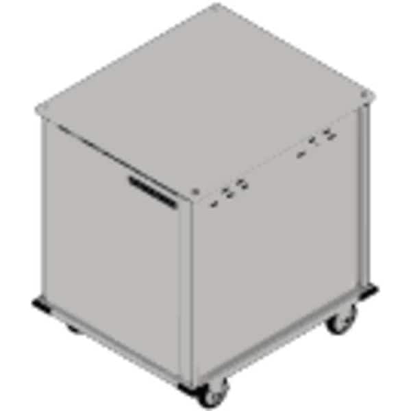 Dinex Food Tray Cart, 1 Door, Pass-Thru, 10 Trays - DXPTQ2T1DPT10