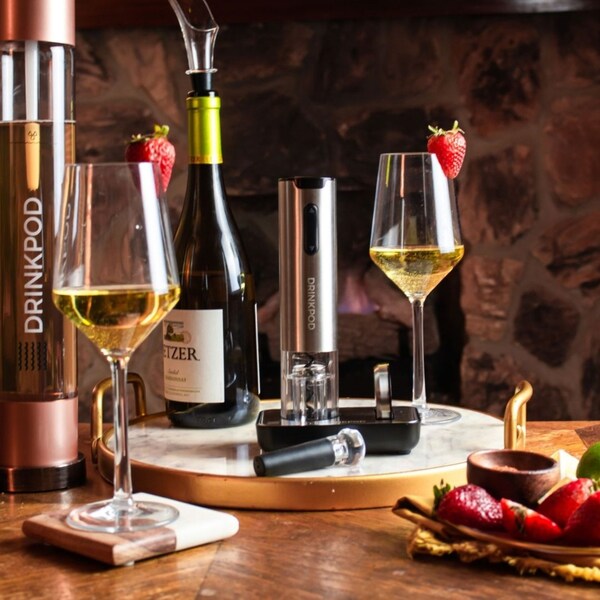 Drinkpod Fizzpod Cognac + 1 C02 + WineKey Bundle - FZCOG-C02-WNK