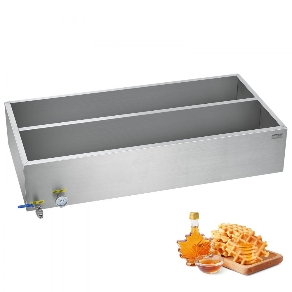 Maple Syrup Evaporator Pan 304 Stainless Steel with Valve and Thermometer - WLCZFQ47JLD0DLKDNV0