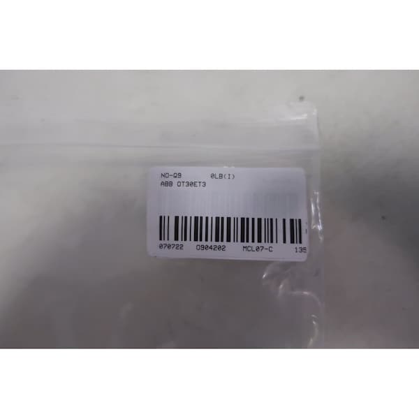 Interruptor de desconexión Abb Switch 3P 30A 600V-AC sin Fusible - OT30ET3