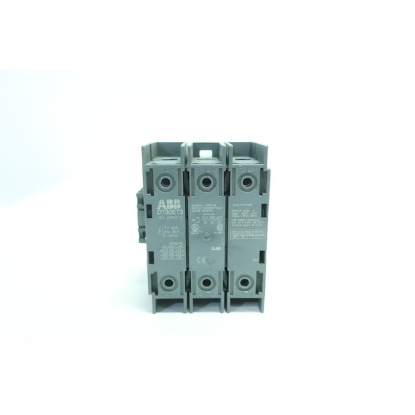Interruptor de desconexión Abb Switch 3P 30A 600V-AC sin Fusible - OT30ET3