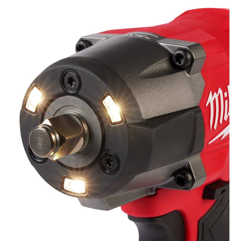 Llave de impacto inalámbrica Milwaukee M18 FUEL de 18 voltios con tecnología de iones de litio sin escobillas de 1/2 pulgadas con control de torque medio (solo la herramienta) - 3062-20