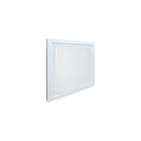 American Louver/Plasticade American Louver Stratus Plastic Return Filter Grille, 20" Square Duct, T-grid, White - STR-ERFG-W