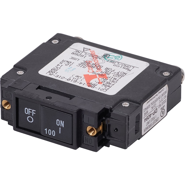 Blue Sea Systems Circuit Breaker, 100A, 1 Pole, Not Rated, 10kA - 7446