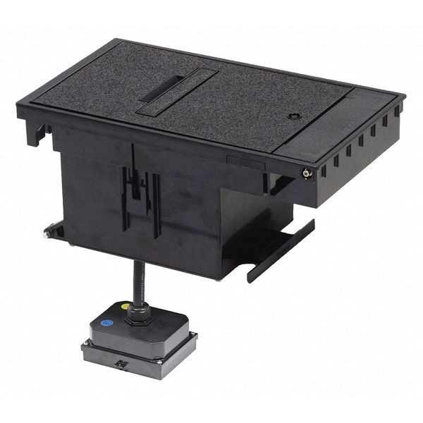 Wiremold Box Cover Assy, Outdoor, BK, L530R Recep - XB814CL530BK