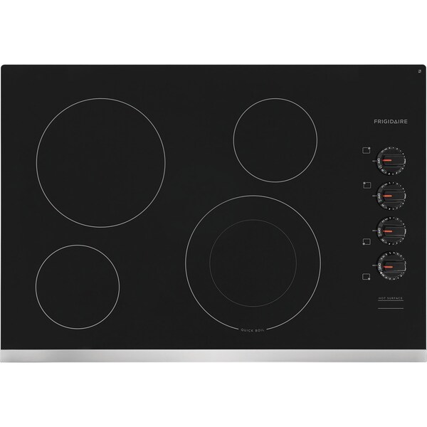 Almo Frigidaire 30-in. Stainless Steel Electric Cooktop with Ceramic Glass and Easy-to-Use Controls - FFEC3025US