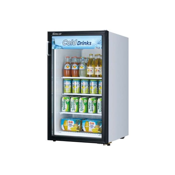 Turbo Air Turbo Air TGM-5R-N6 - Merchandiser Refrigerator, Swing Glass Door, Counter Top, 5 Cu. Ft., 34-1/8"H - TGM-5R-N6