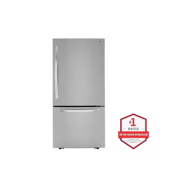Almo 26 cu. ft. Stainless Steel Energy Star Certified Bottom Freezer Refrigerator - LRDCS2603S