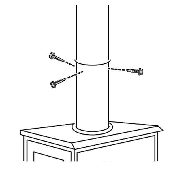 Imperial Mfg Steel Stove Pipe Screw - KK0170-B