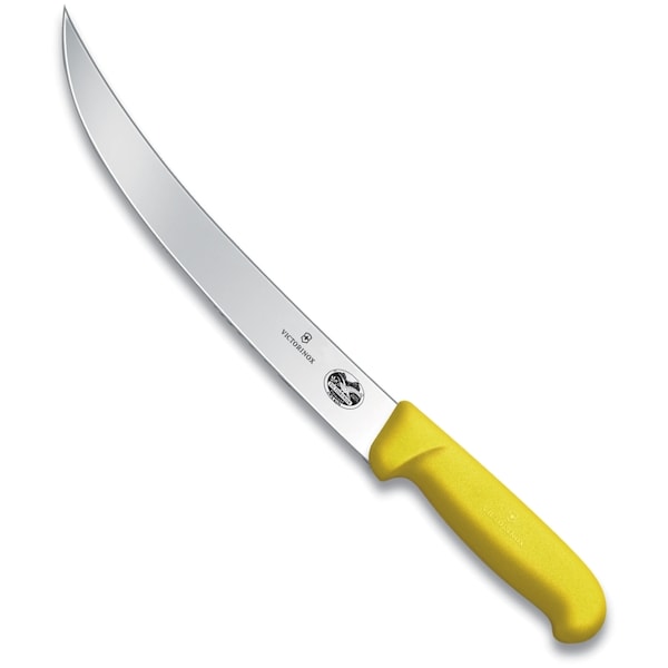 Swiss Army Brands Victorinox 42538 Kitchen Fibrox Pro - Haccp Yellow Breaking, 10In Blade - VIC-5.7208.25