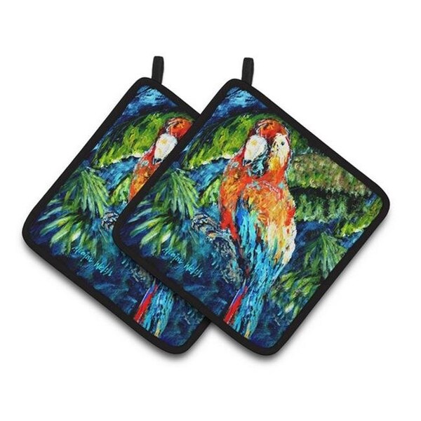 Carolines Treasures Carolines Treasures MW1173PTHD Fiddler Crab Pair of Pot Holders; 7.5 x 3 x 7.5 in. - MW1173PTHD