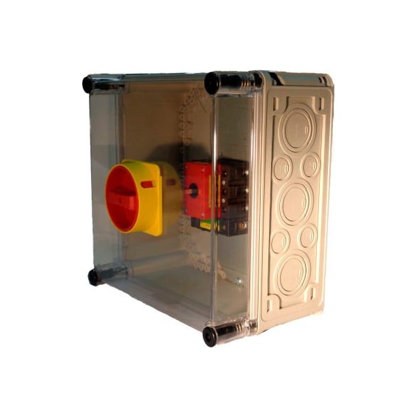 Controles Springer Co Springer Controls / MERZ, 125A, 3 Polos, Interruptor de desconexión cerrado, Rojo/Amarillo - ML3-125-AR3E.