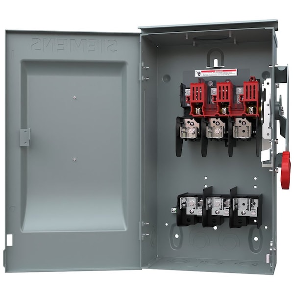 Interruptor de desconexión de seguridad para fusibles solares Siemens, 600V CA/CC, NEMA 3R - HF361RPVPG