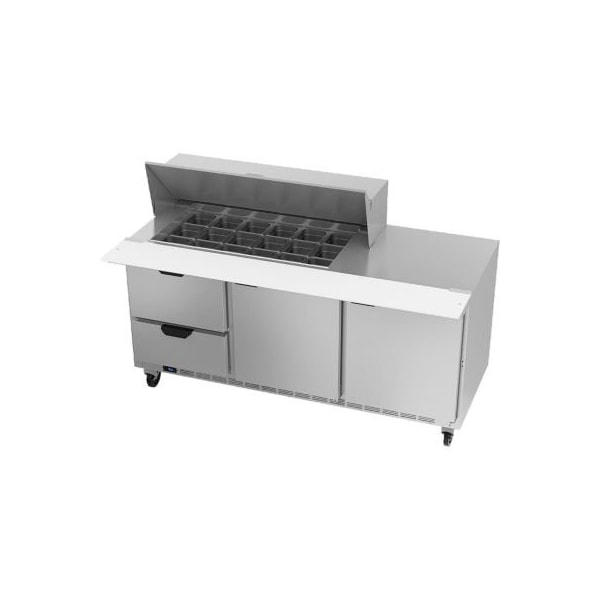 Beverage-Air Food Prep Tables SPED72 Elite Series Mega Top w/ Drawers, 72"W - - SPED72HC-18M-2