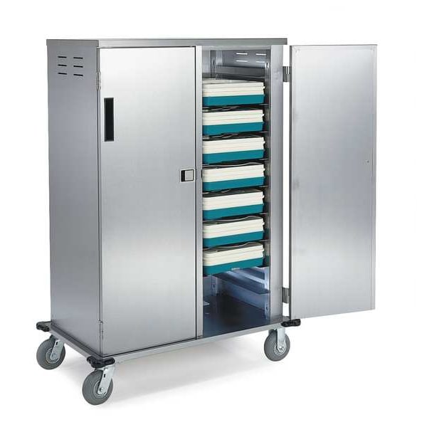 Lakeside Stainless Steel Elite Series 10 Tray Delivery Cart; 1 Tray per Ledge - 5710