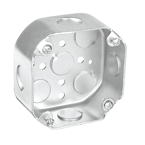 Southwire Electrical Box, 20 cu in, Octagon Box Type, Steel, Octagon Shape - 54171-DE