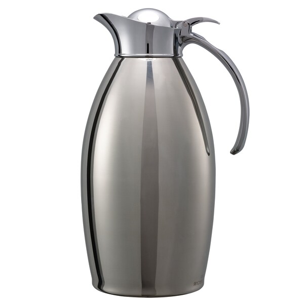 Service Ideas Nicollet Flip Top Stainless Vacuum Insulated Carafe, 50.7 Ounce, Polished - NIC15PS