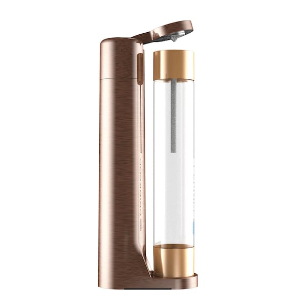 Drinkpod FIZZPod One Touch Sparking Soda Maker Machine with 3 Bottles- Color Cognac - DPFZPOD1K-BLK-CRM