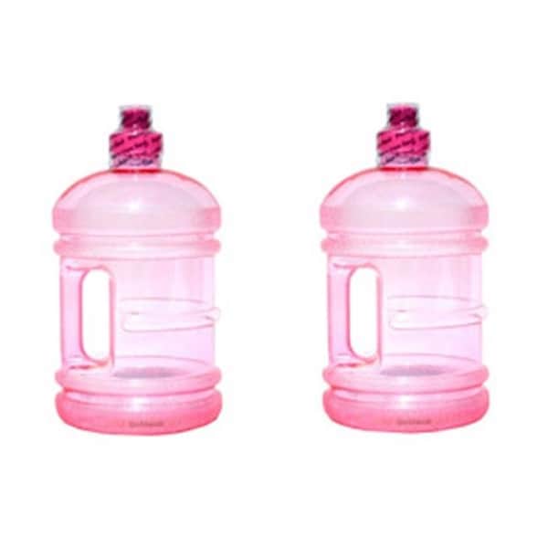Ore Furniture Ore Furniture PG19LH-38-PKP2 H8O BPA Free Water Jug With Handle In Pink; 64 oz. - PG19LH-38-PKP2