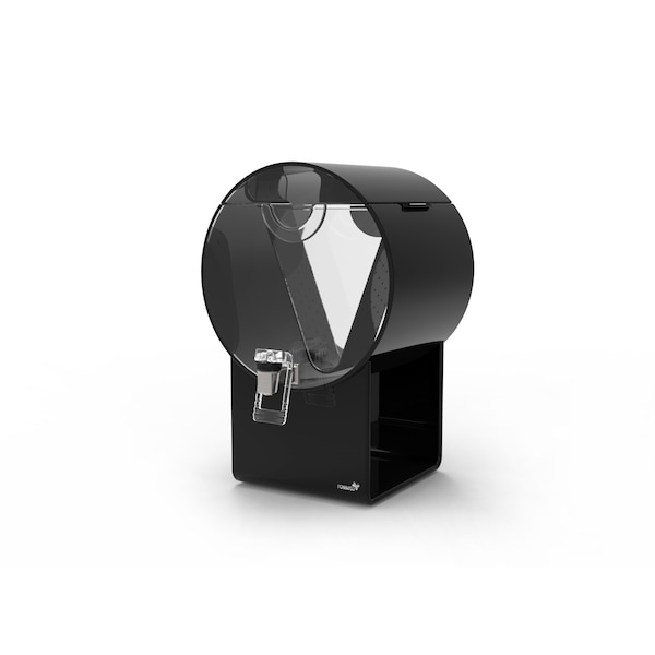 Rosseto Serving Solutions Lucid Barrel 3 Gal. Black Acrylic Beverage Dispenser, 1 EA - LD181