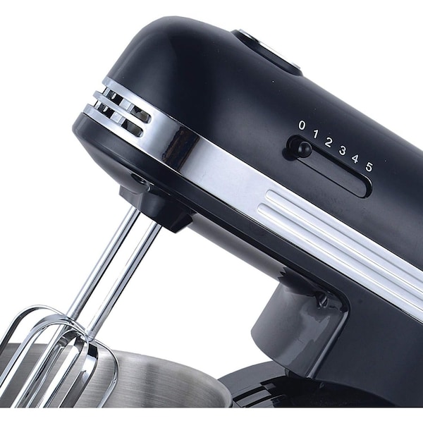 Brentwood Industries 5-Speed Stand Mixer with 3 Quart Stainless Steel Mixing Bow, Black,  - SM-1162BK