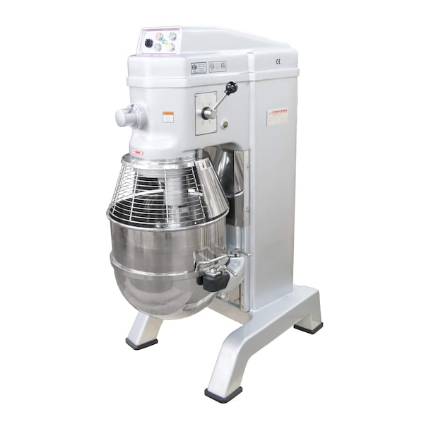 American Eagle AE-60N4A 60Qt Planetary Mixer w/Guard & Power Lift, Gear Driven, 3HP, 4 spds, 220V/60Hz/1Ph - AE-60N4A