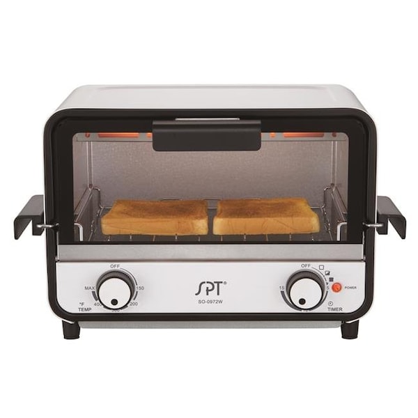 Spt SPT SO-0972W Easy Grasp 2-Slice Countertop Toaster Oven - SO-0972W
