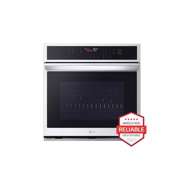 Almo 4.7 cu. ft. Smart Stainless Steel Wall Oven with Convection, Air Fry, ThinQ, and EasyClean - WSEP4723F