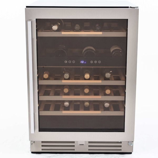 Avanti Avanti 47 Bottle ELITE Series Wine Cooler, Stainless Steel with Black Cabinet - WCSE47R3S
