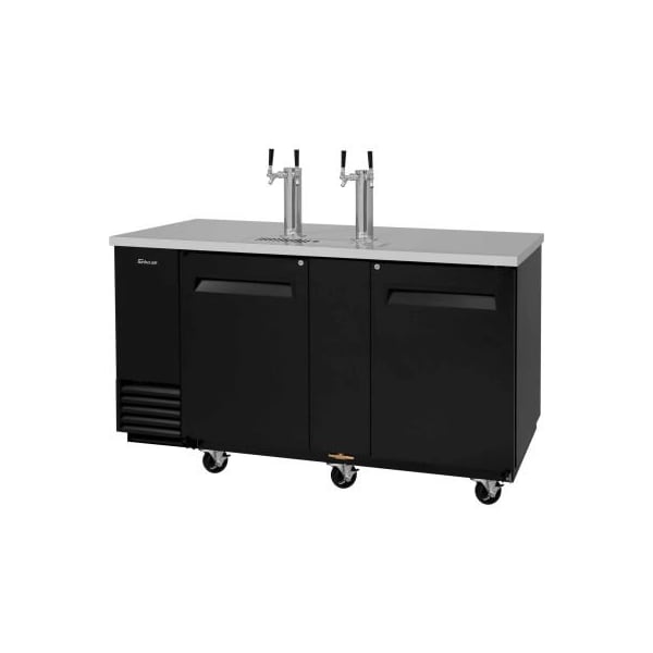 Turbo Air 3 Keg Capacity Beer Dispenser - Black - TBD-3SBD-N