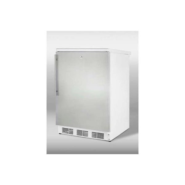 Summit Appliance Div. Summit-Freestanding Refrigerator-Freezer SS Door, Dual Evaporator Cooling, Cycle Defrost - CT66LWSSHH