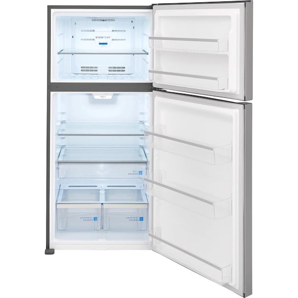 Almo Frigidaire Gallery 20.0 Cu. Ft. Top Mount Top Freezer Stainless Steel Refrigerator - FGHT2055VF