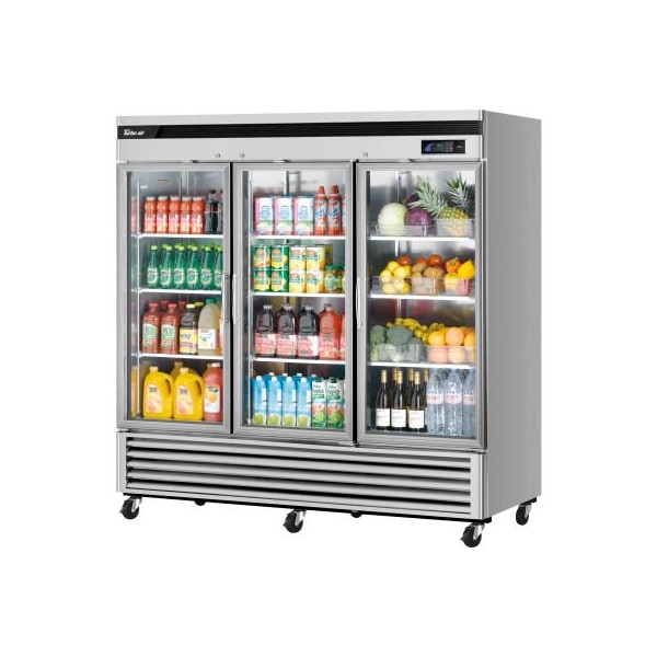 Turbo Air Turbo Air MSR-72G-3 Glass Door Refrigerator 72 Cu. Ft. Steel - TSR-72GSD-N