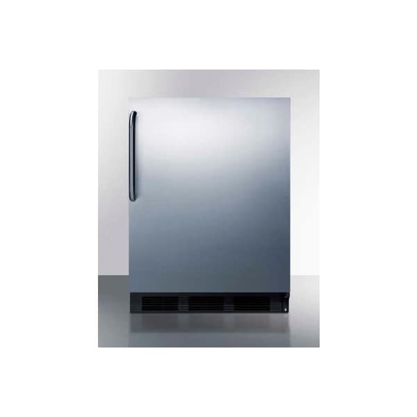 Summit Appliance Div. Summit-ADA Compliant Built-In Undercounter Refrigerator-Freezer, 5.1 Cu. Ft, 24"W - CT663BKBISSTBADA