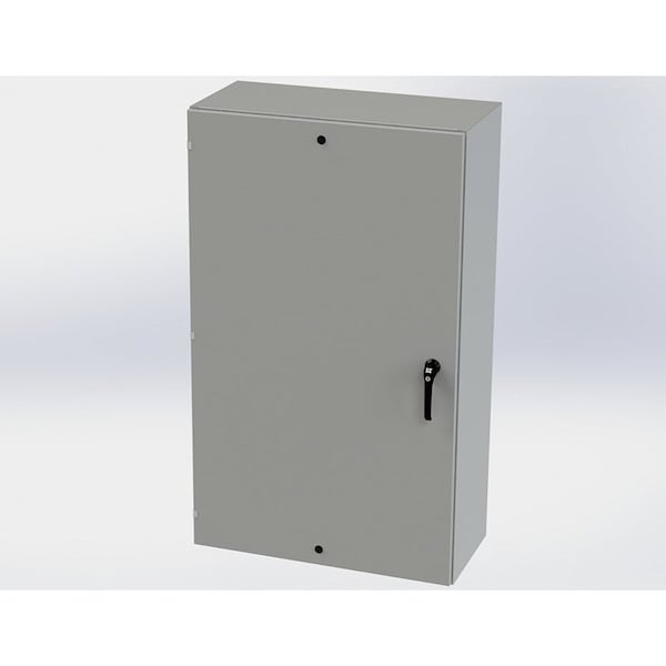 Saginaw Control & Engineering Carbon Steel Electrical Enclosures, 60 in H, 16 in D, 36 in W, NEMA 3R, 4, 12, 13, Hinged - SCE-60EL3616LPPL