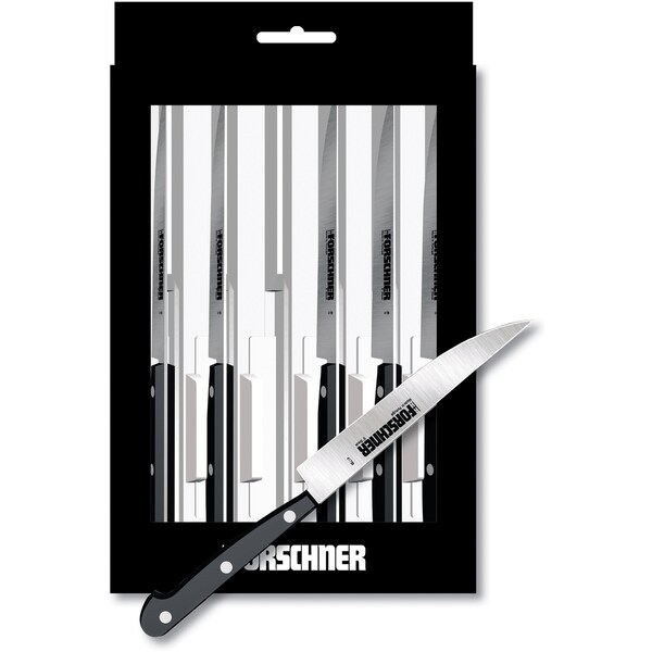 Swiss Army Brands 2023 Victorinox 46799 Kitchen Black Steak Sets, 6-Piece Steak Set 46799 - VIC-7.6029.61-X1