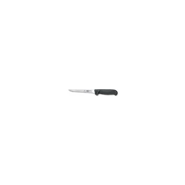 Swiss Army Brands 47513 Kitchen Fibrox Pro Boning 6In Strt, Narrow, Flexible Blade, 0.5In Width At Handle Blk - VIC-5.6413.15-X6