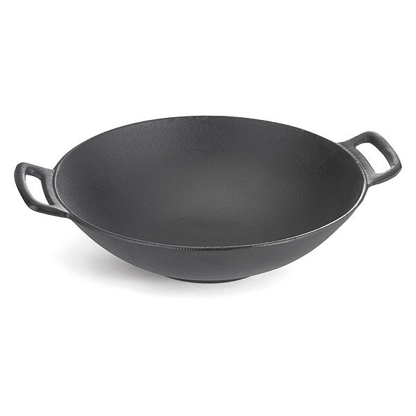 Tablecraft Cookware Wok, Cast Iron, 14" Dia., 6 qt. - CW30116