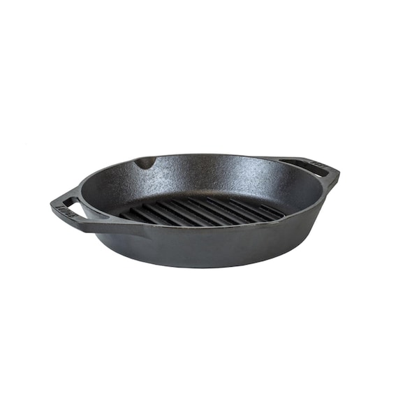 Lodge Cast Iron Grill Pan 10.25 in. 0.16 qt Black - L8GPL