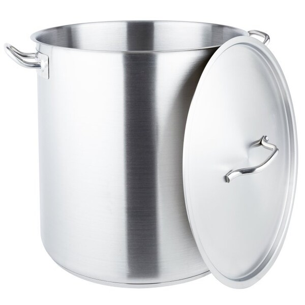 Vollrath Co Vollrath® Optio Stock Pot, 3513, 15-7/8" Depth, 18 Gauge, With Cover - 3513
