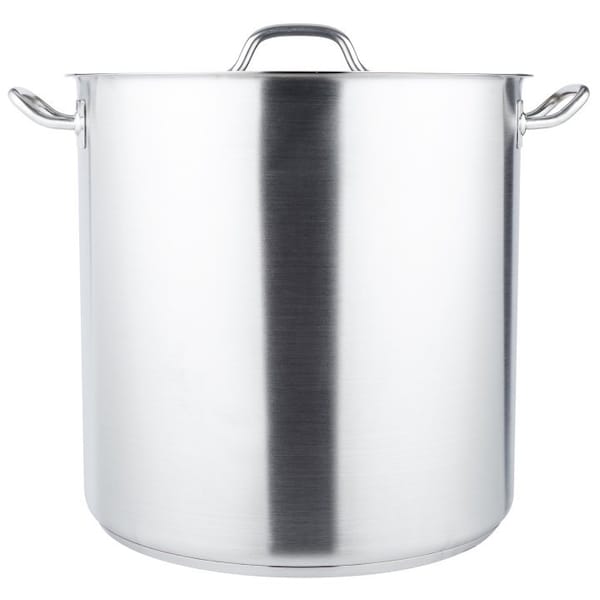 Vollrath Co Vollrath® Optio Stock Pot, 3513, 15-7/8" Depth, 18 Gauge, With Cover - 3513