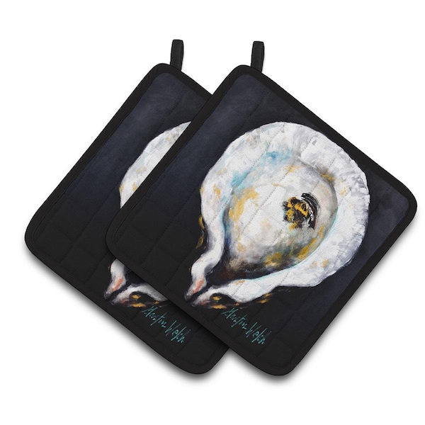 Carolines Treasures Oyster Eye Five Pair of Pot Holders - MW1327PTHD