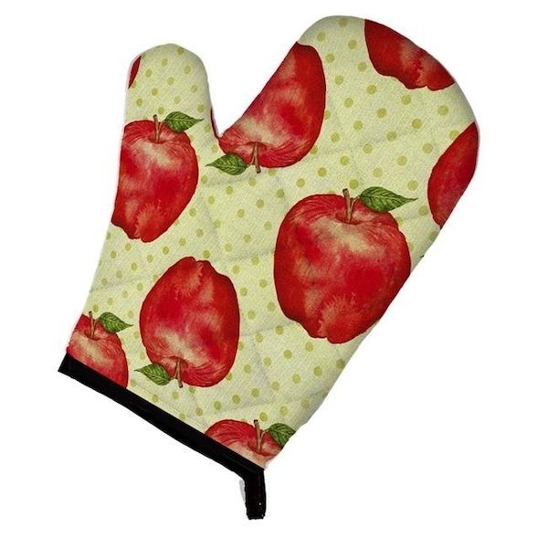 Carolines Treasures Carolines Treasures BB7516OVMT Watercolor Apples & Polkadots Oven Mitt - BB7516OVMT