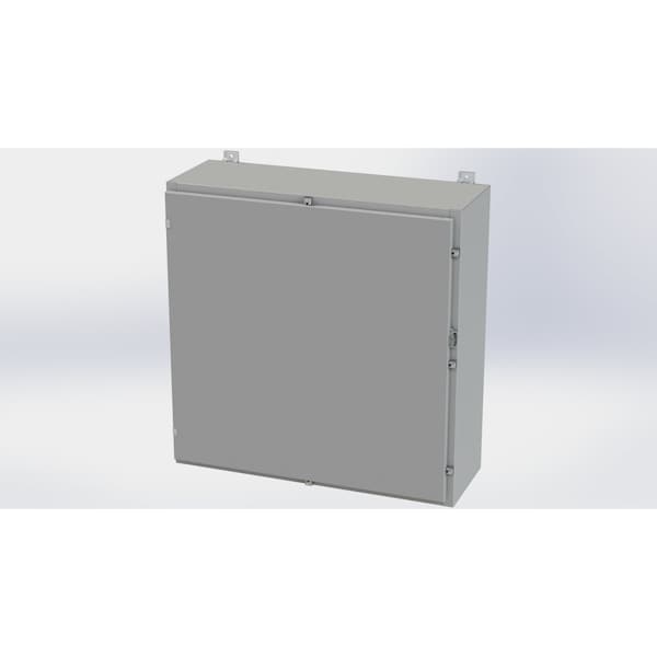 Saginaw Control & Engineering Carbon Steel Electrical Enclosures, 36 in H, 12 in D, 36 in W, NEMA 4, Hinged - SCE-36H3612LP
