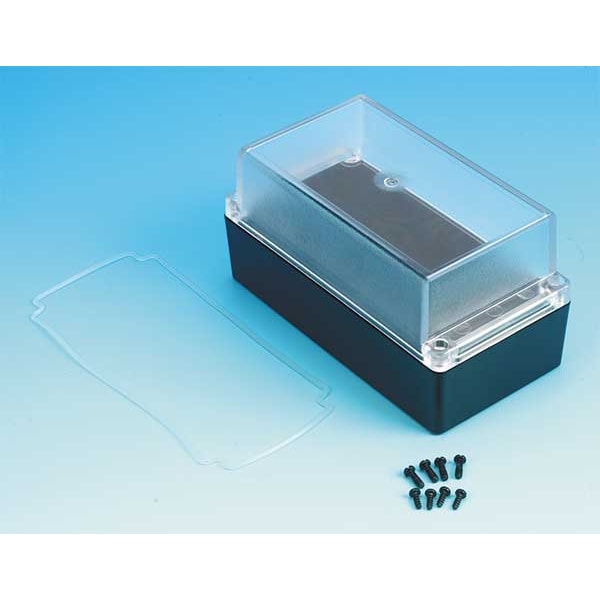 Box Enclosures Polycarbonate Electrical Enclosures, 6-1/2 in H, 3.4 in D, 3.4 in W, NEMA 4X - BEN-60PCBK