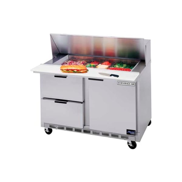 Beverage-Air Food Prep Tables SPED48 Elite Series Mega Top w/ Drawers, 48"W - - SPED48HC-12M-2